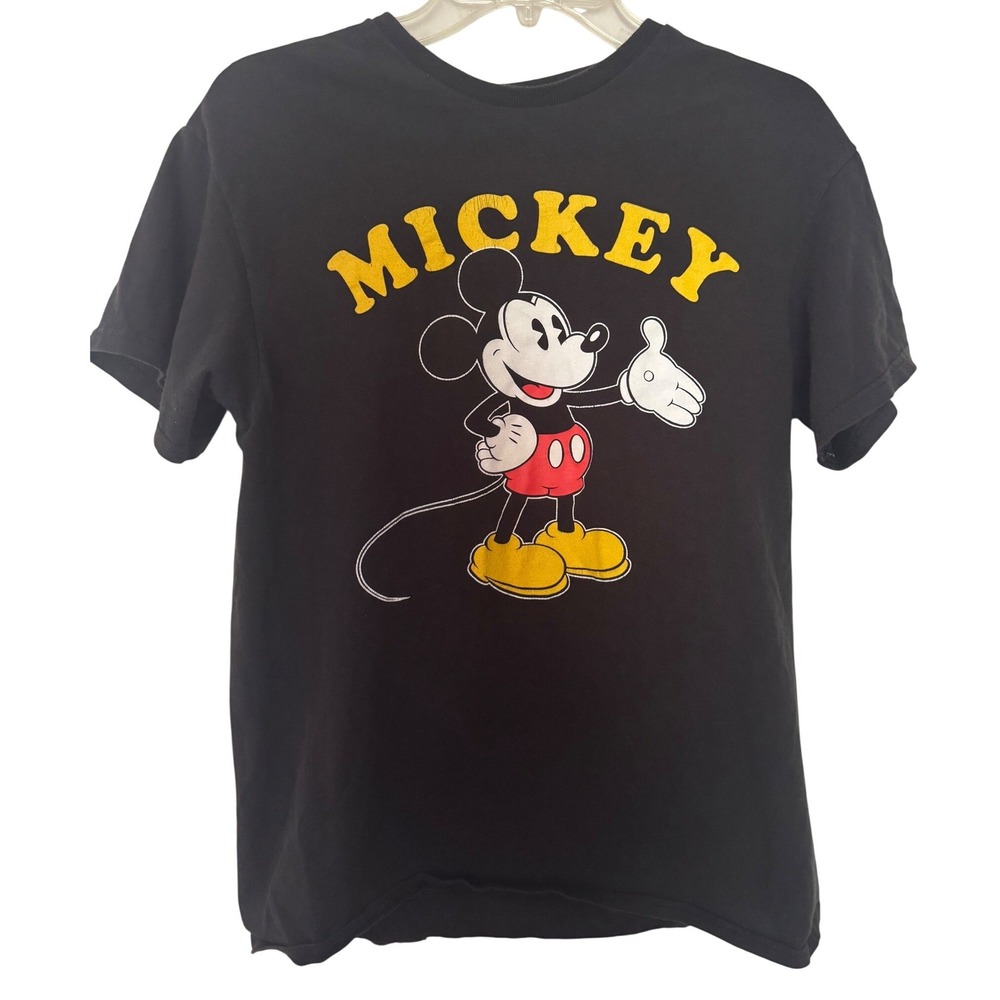 Delta Pro Weight Mickey Mouse T-Shirt Black Graphic Print Disney Unisex Size M